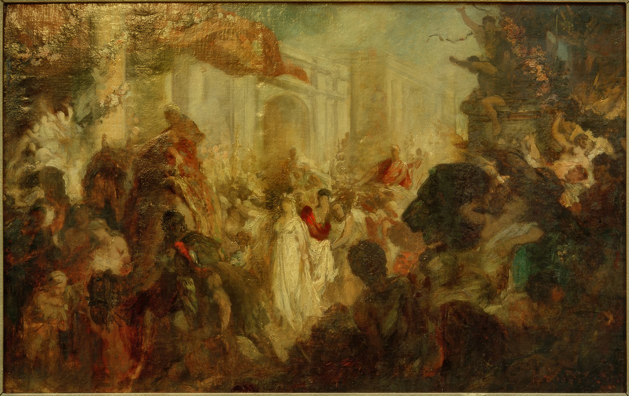 Bir Romalının zafer alayı by Hans Makart