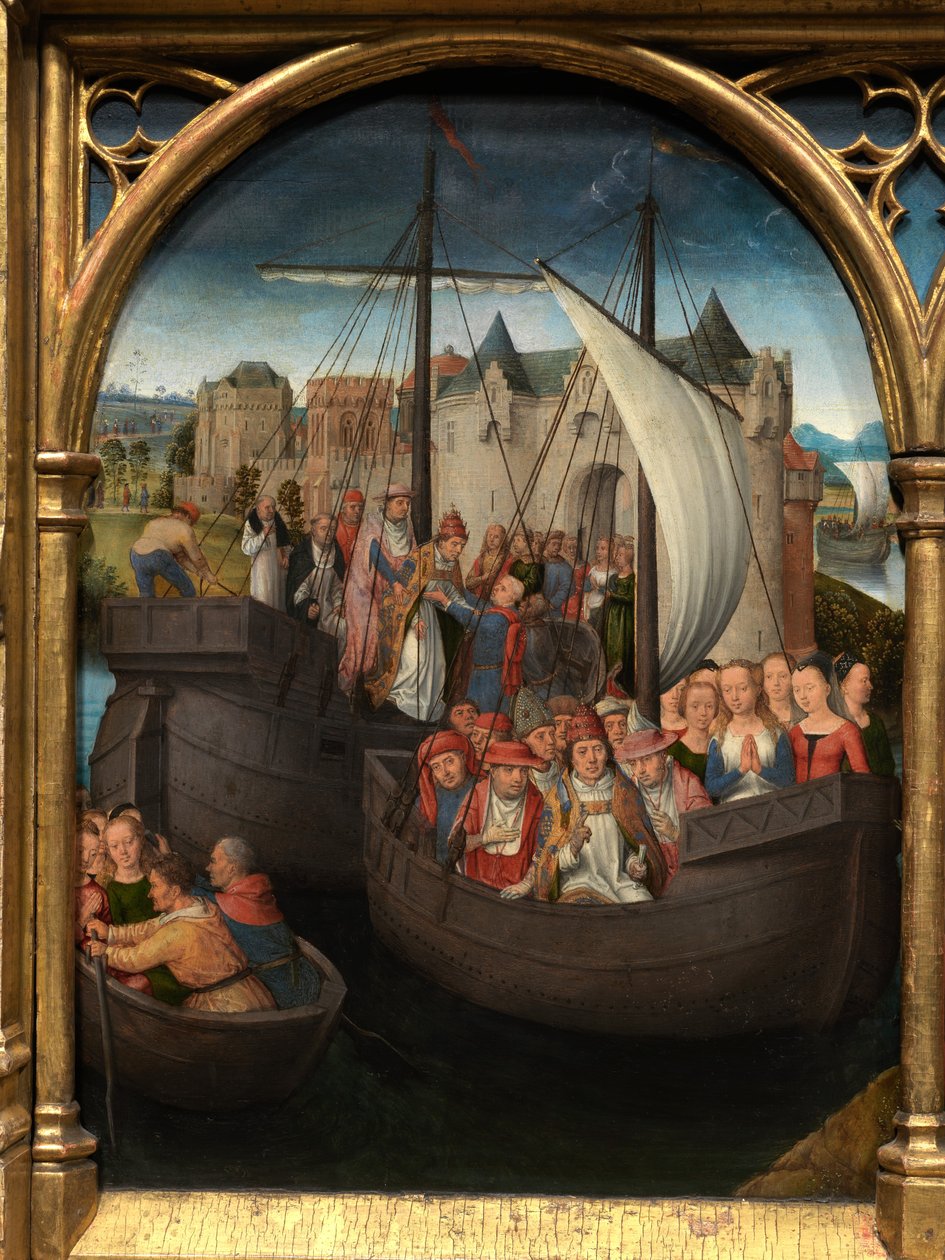 Aziz Ursula Kutsal Emaneti Detayı by Hans Memling
