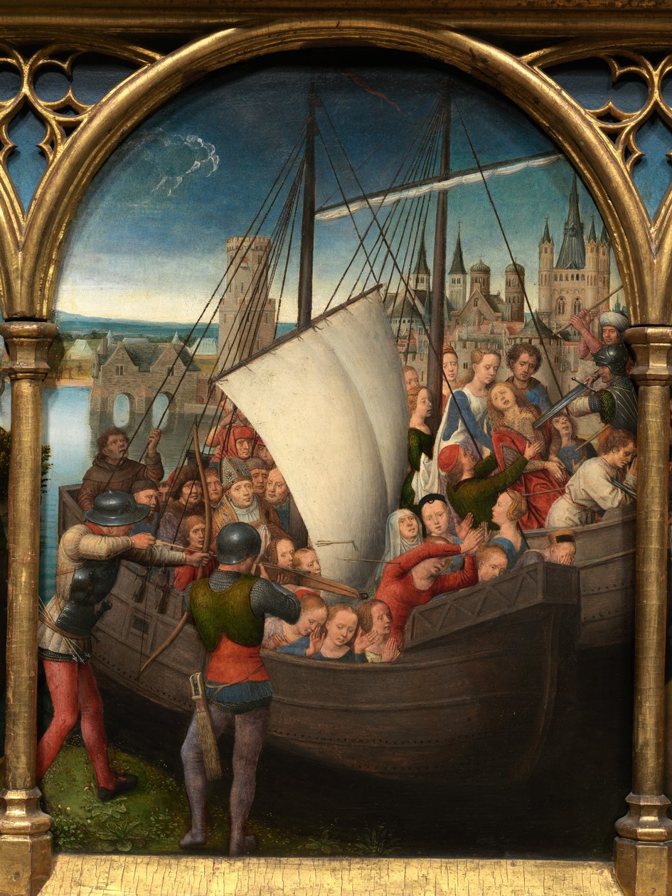 Aziz Ursula Kutsal Emaneti Detayı by Hans Memling