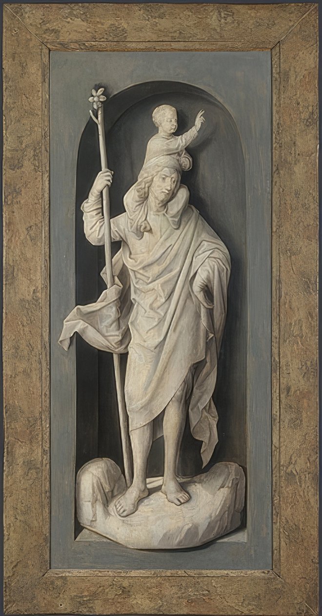 Aziz Christopher. 1478 civarında by Hans Memling