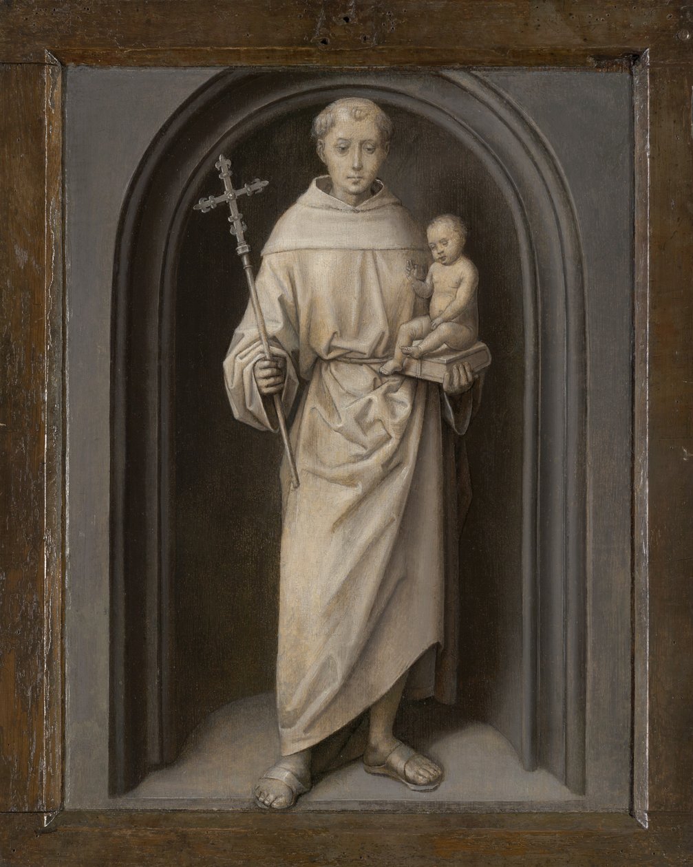 Padovalı Aziz Antuan, 1485-90 by Hans Memling