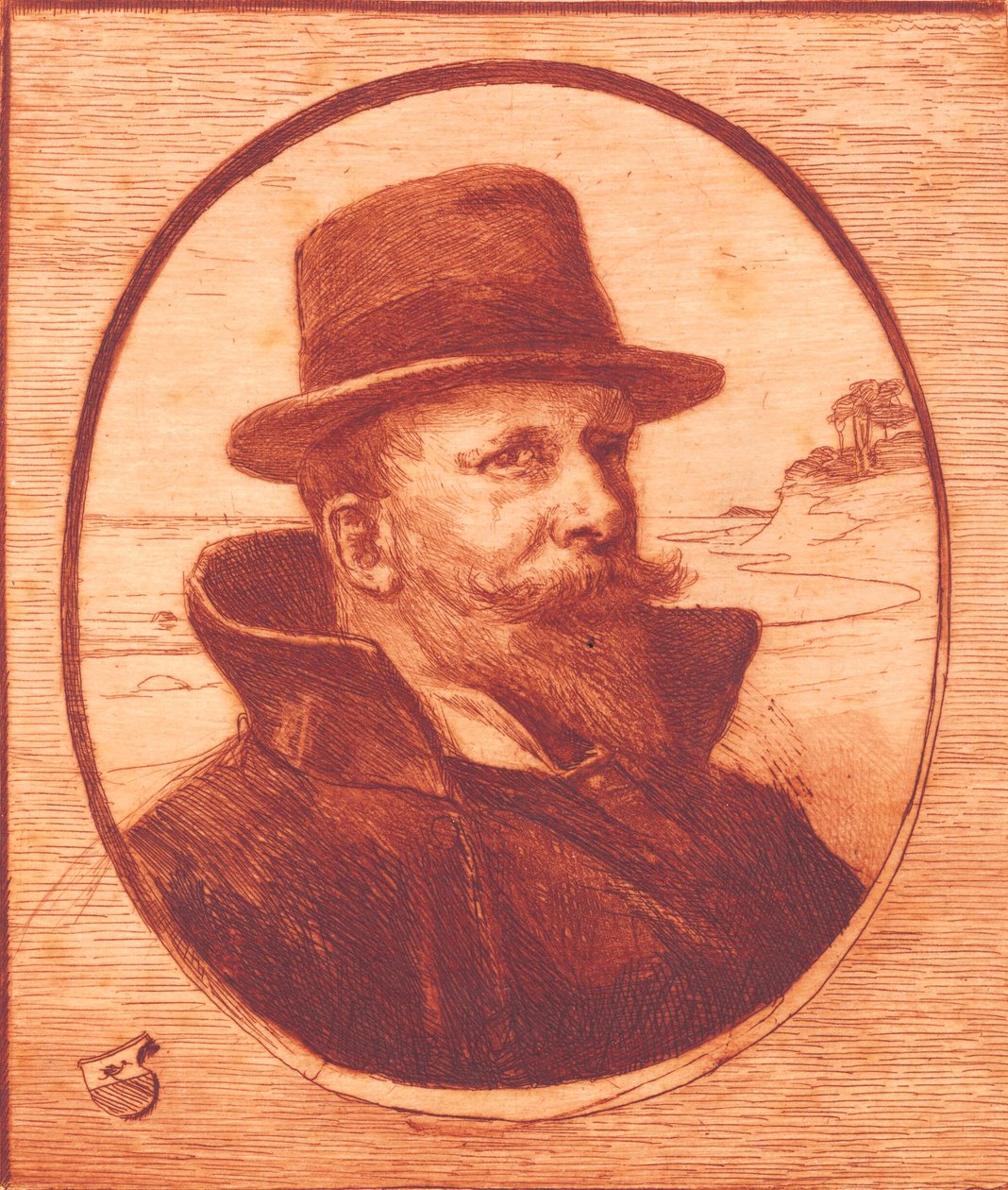 "Kendi portresi" by Hans Nikolaj Hansen