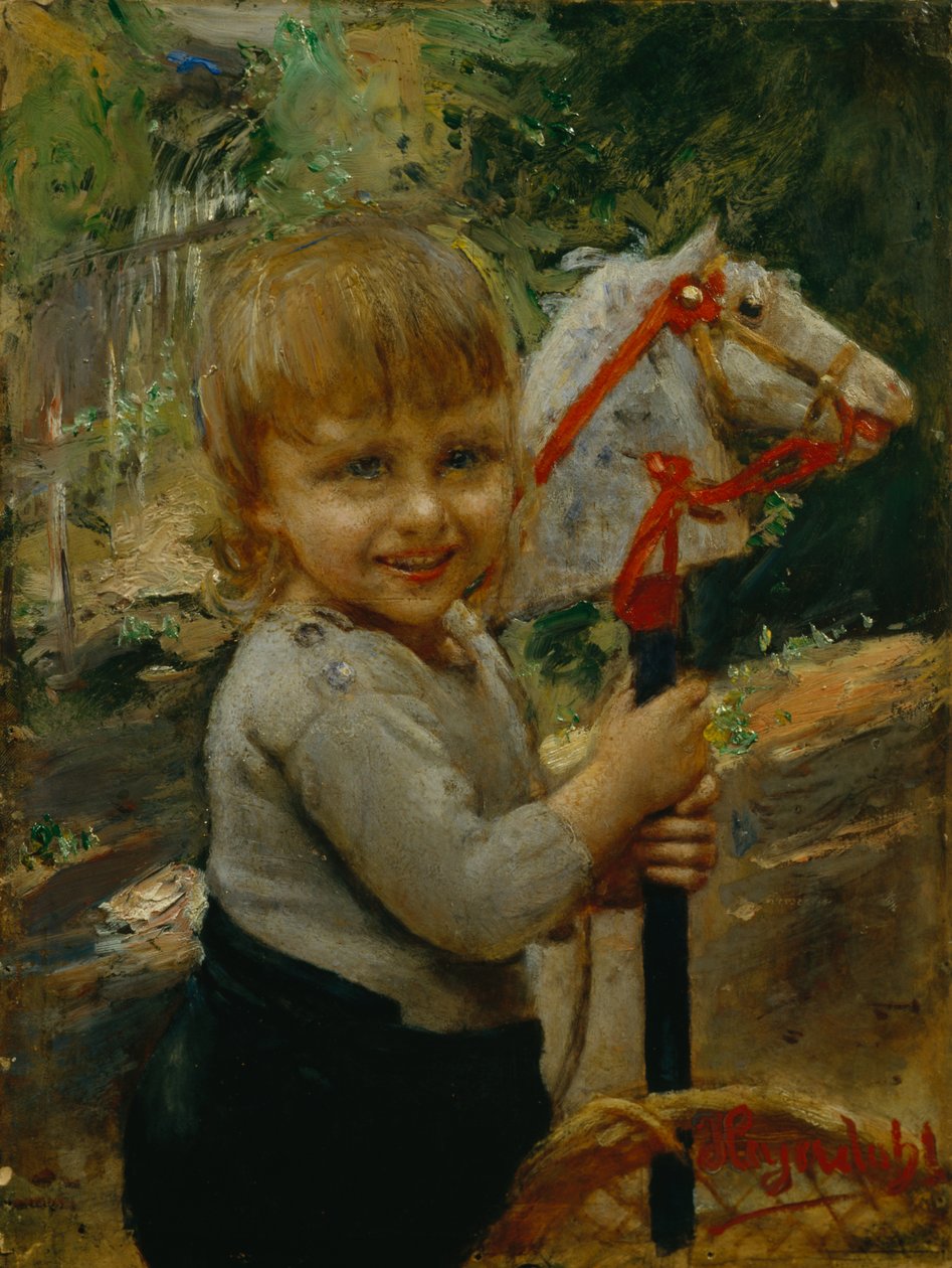 Hobi atı olan çocuk by Hans Olaf Heyerdahl