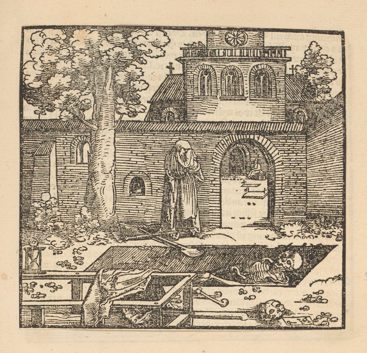 Mezar başında ağlayan kadın by Hans Schäufelein (possibly)