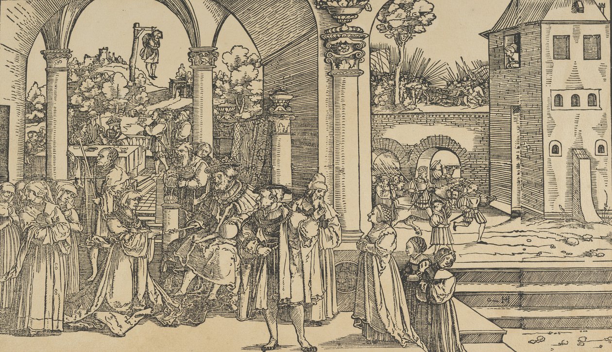 Esther'in Öyküsü. by Hans Schäufelein the Elder