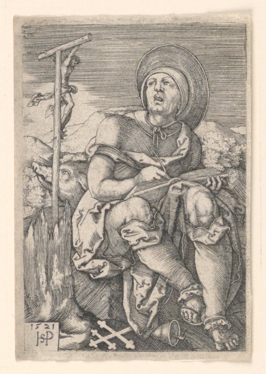 Aziz Anthony Hermit by Hans Sebald Beham