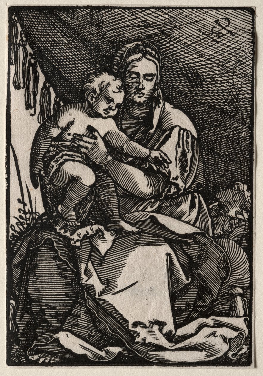 Çadır Altındaki Kutsal Aile by Hans Sebald Beham