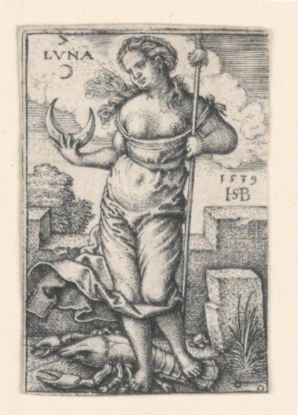Yedi Gezegenden Ay by Hans Sebald Beham