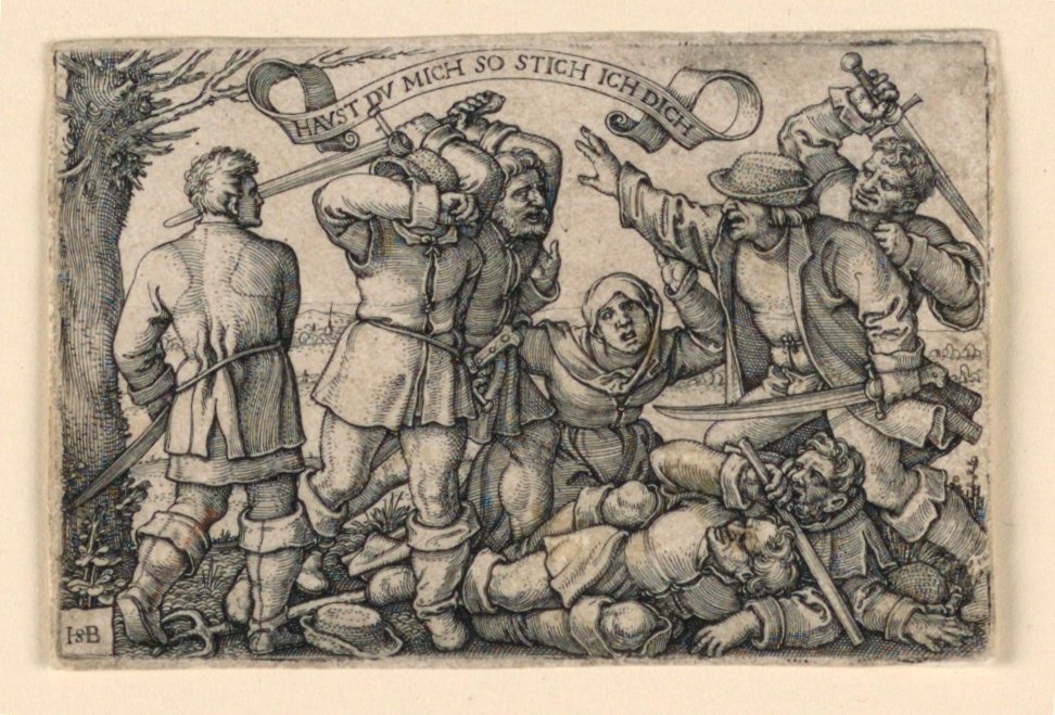 Köylü Kavgası by Hans Sebald Beham