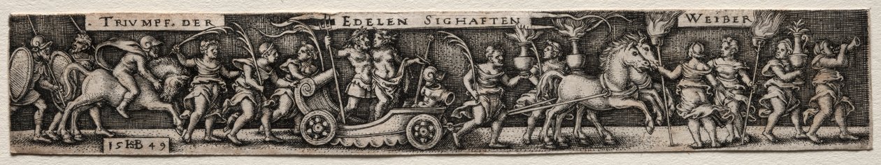 Kadınların Zaferi, 1549. by Hans Sebald Beham
