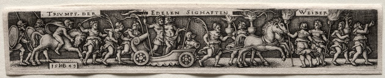 Kadınların Zaferi, 1549. by Hans Sebald Beham
