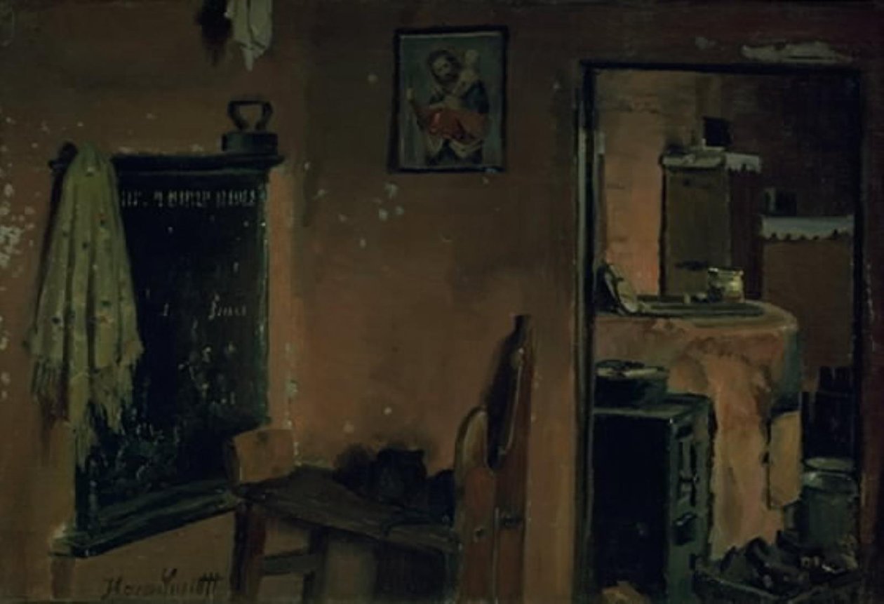 Köylü Evinin İçi by Hans Smidth