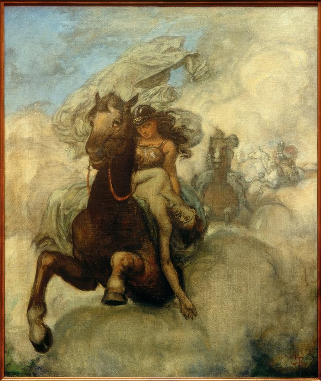Valkyrie binmek by Hans Thoma