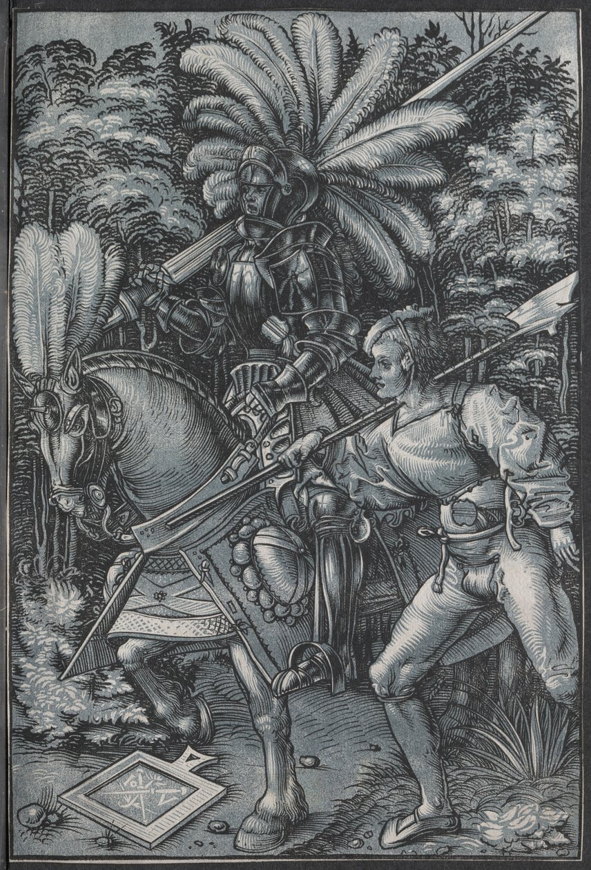 Şövalye ve Lansquenet, c. 1512. by Hans Wechtlin
