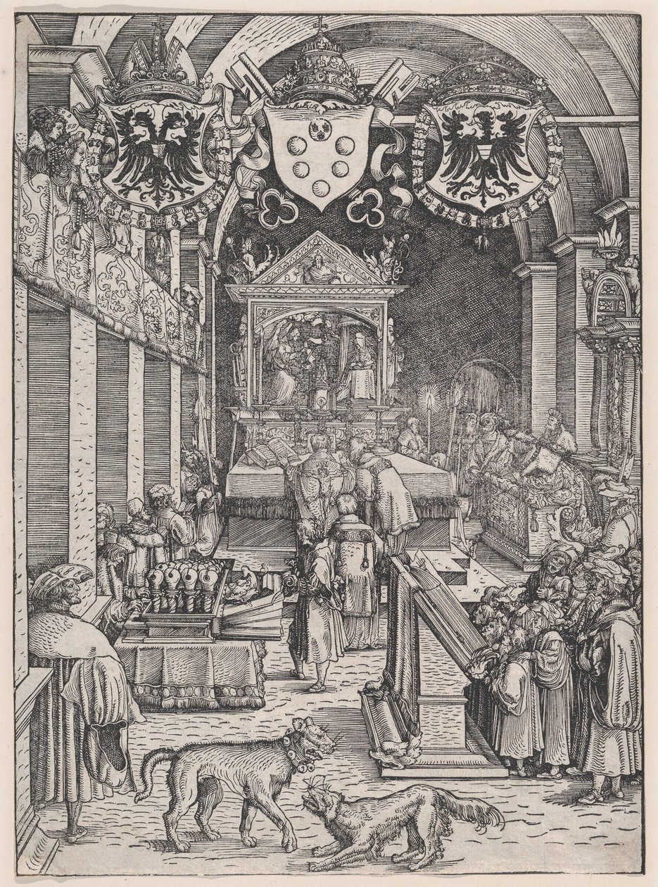 Maximilian I İşitme Kütlesi, yakl. 1515. by Hans Weiditz