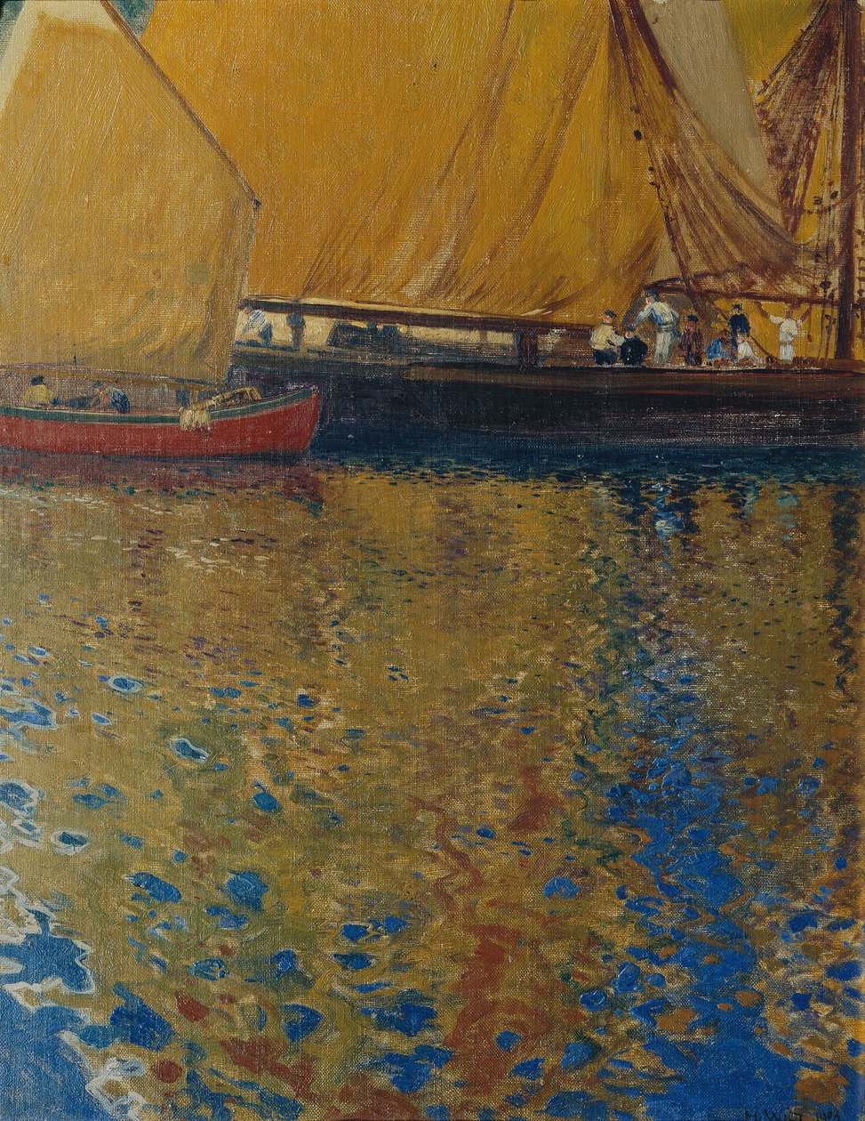 Lussin limanında sabah havası by Hans Wilt