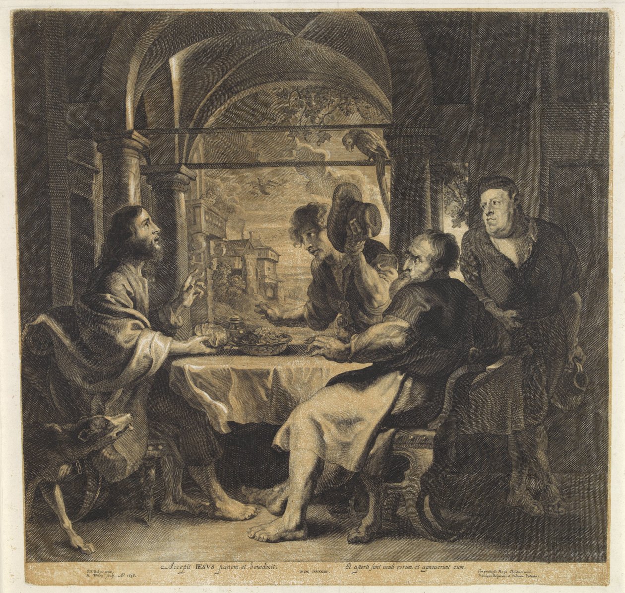 Emmaus'ta yemek by Hans Witdoeck