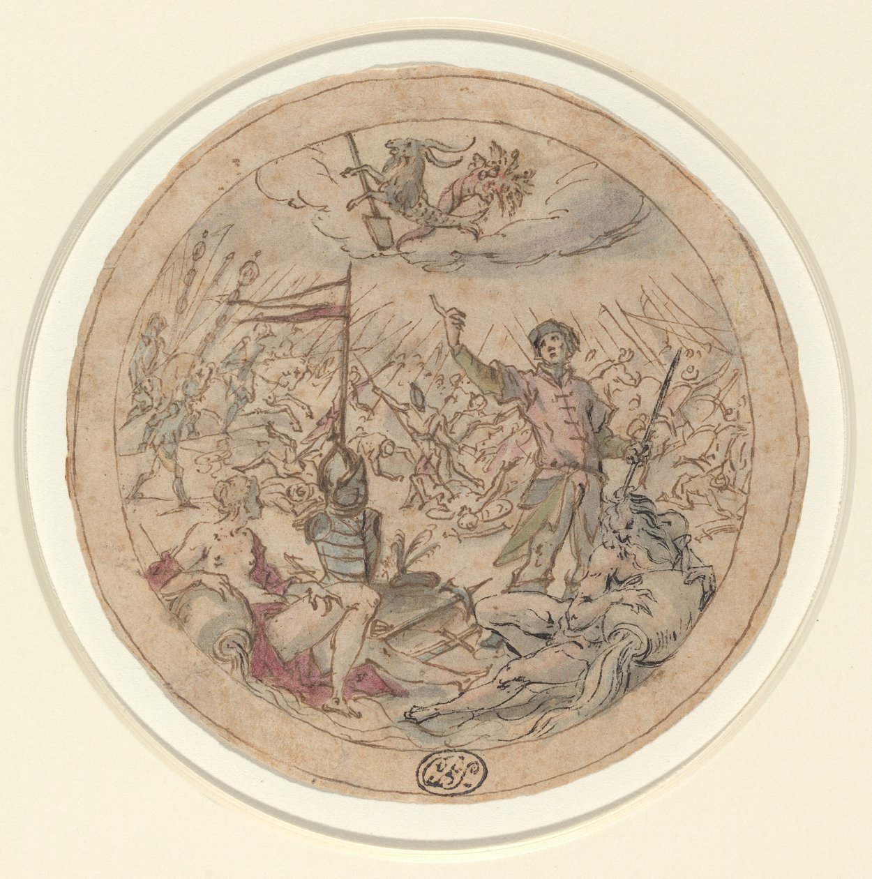 Türk Savaşları Üzerine Alegori by Hans von Aachen