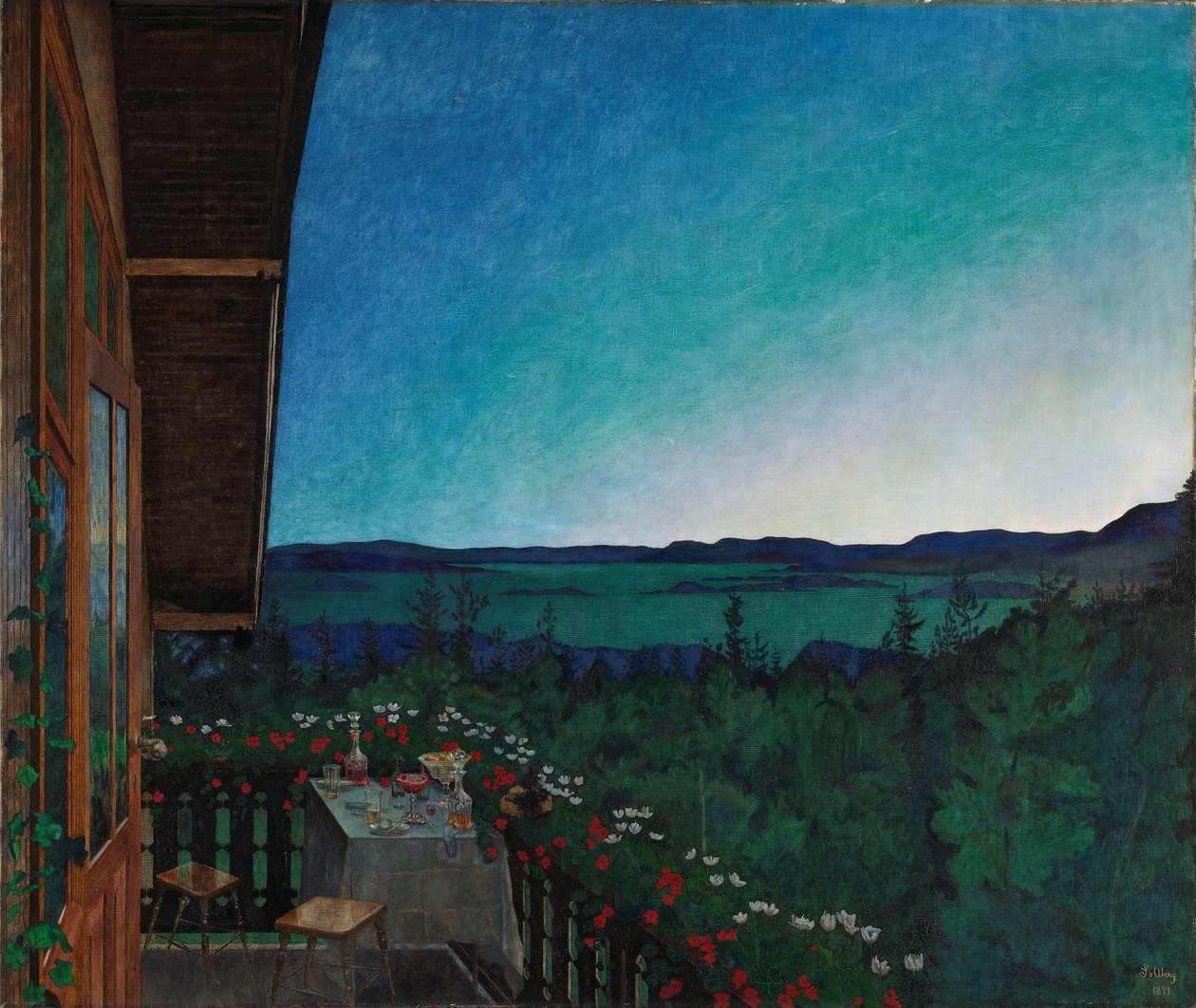 Yaz Gecesi, 1899 by Harald Oscar Sohlberg