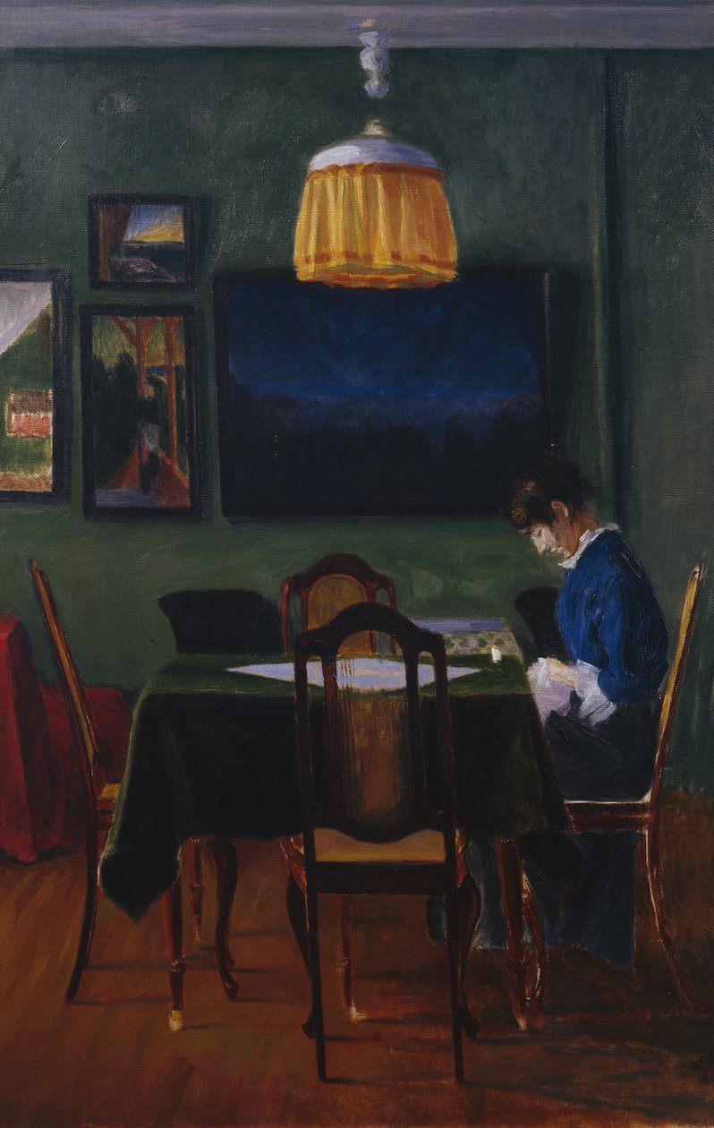 lamba ışığı ile by Harald Oscar Sohlberg