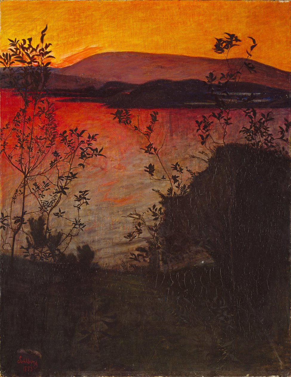 Akşam Parıltısı by Harald Oscar Sohlberg