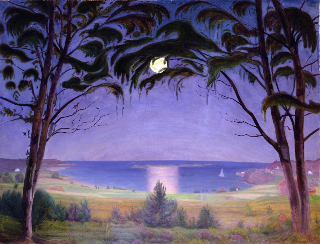 Ay Işığı, Nevlunghavn by Harald Oscar Sohlberg