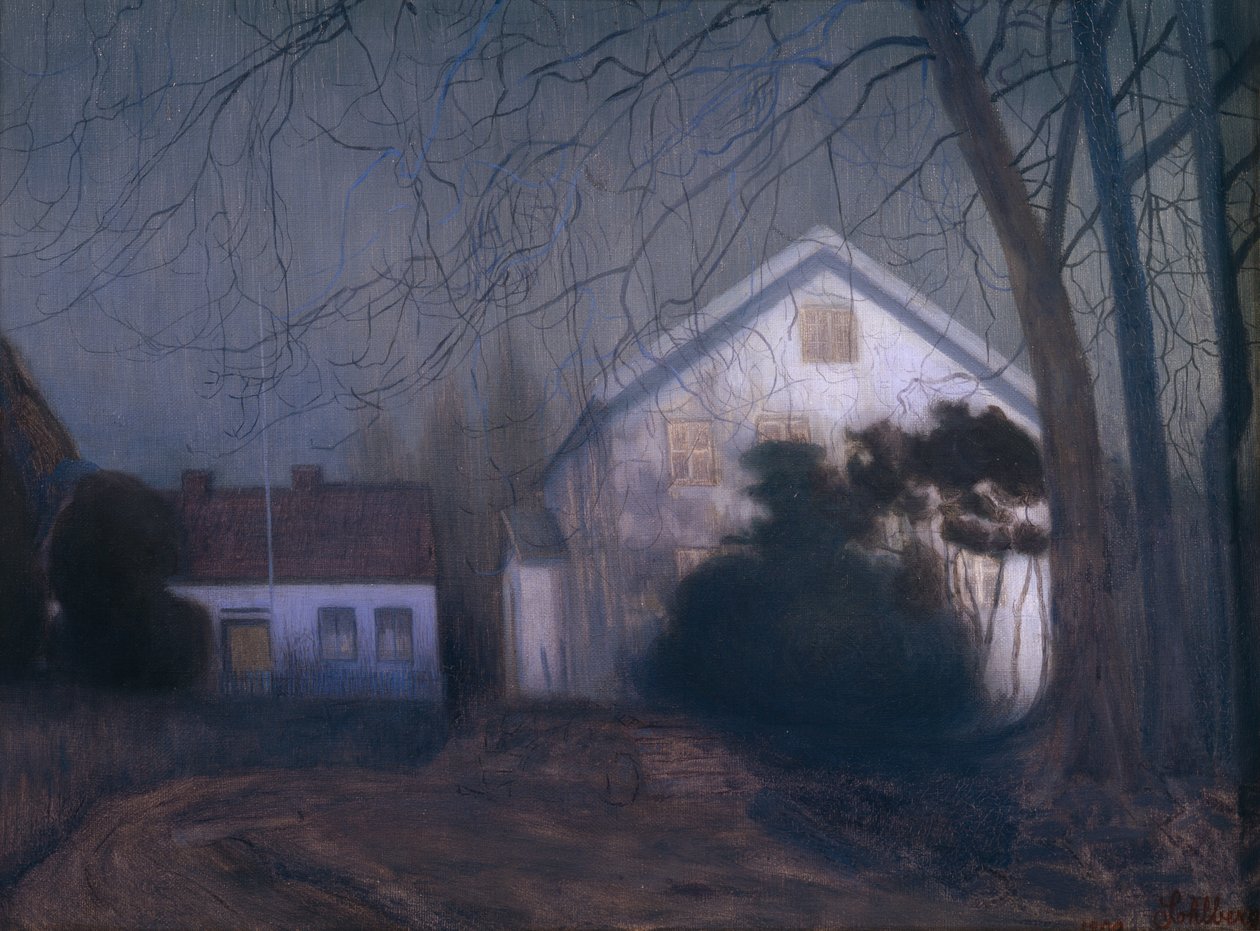 Ay ışığı atmosferi by Harald Oscar Sohlberg