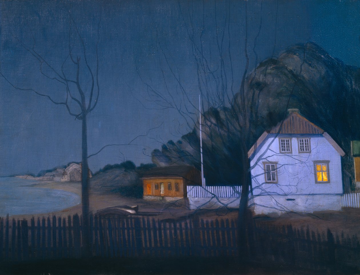 Konak ve küçük sahibi by Harald Oscar Sohlberg