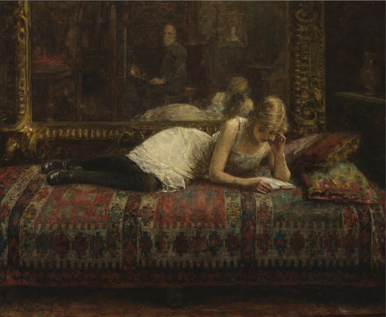 Sanatçı ve Modeli by Harlamov