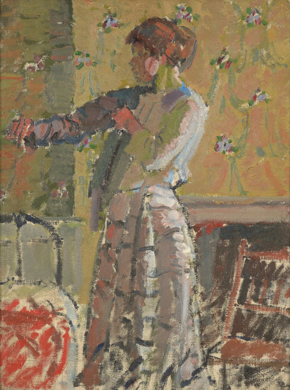 Kız soyunma by Harold Gilman