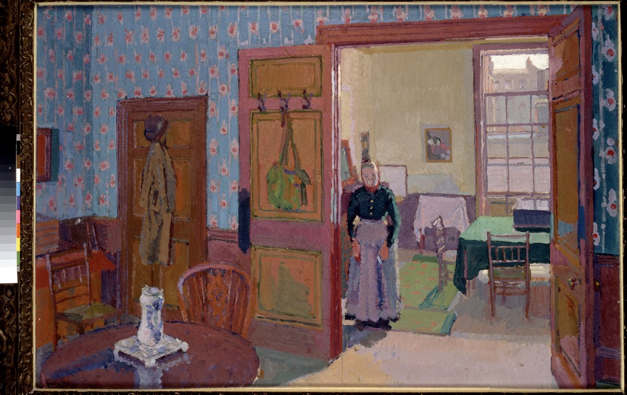 Bayan Mounter ile iç, 19. yüzyıl by Harold Gilman