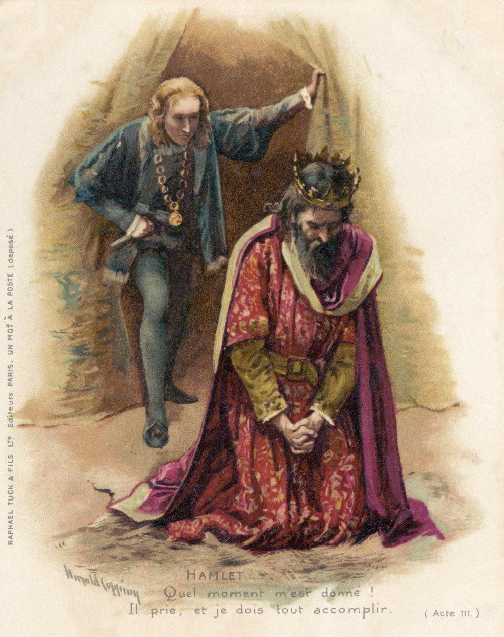 Ikarita ya Gallant ya Scots Imvi kurugamba rwa Waterloo by Harold Copping