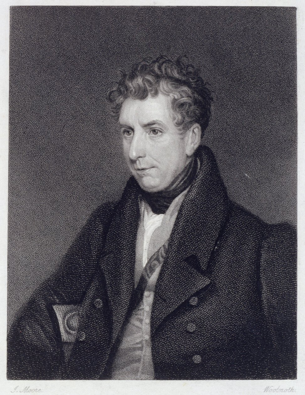 Woolnoth tarafından oyulmuş William Jerdan (1782-1869) by Harriet Jane Moore