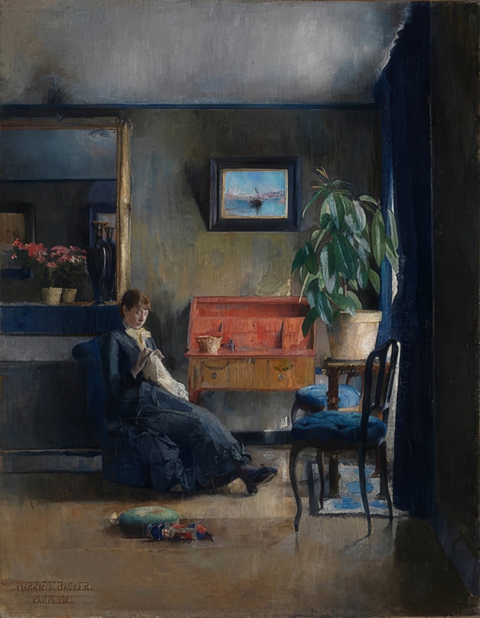 Mavi iç. 1883 by Harriet Backer
