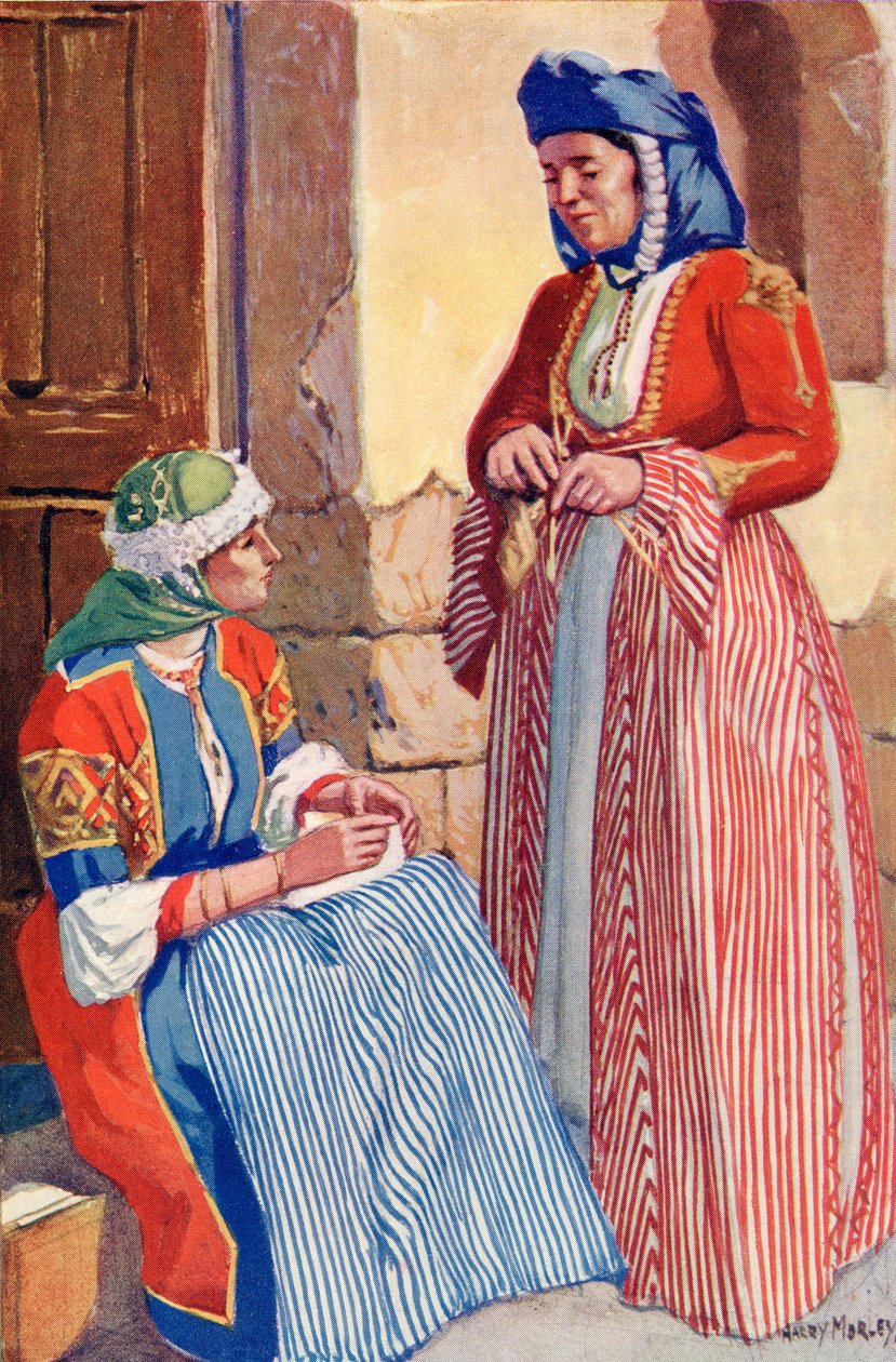 Gala Elbiseli Nasıralı Kadınlar, c.1910 by Harry Morley