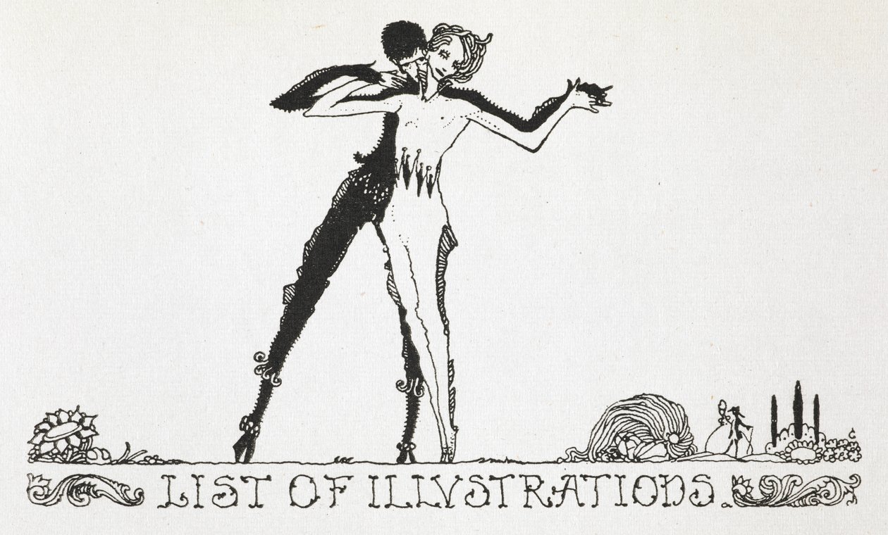 Bir erkek ve kadın dans ediyor. by Harry Clarke