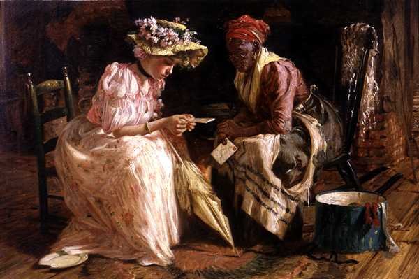 Mektup (tuval üzerine yağlı boya) by Harry Herman Roseland