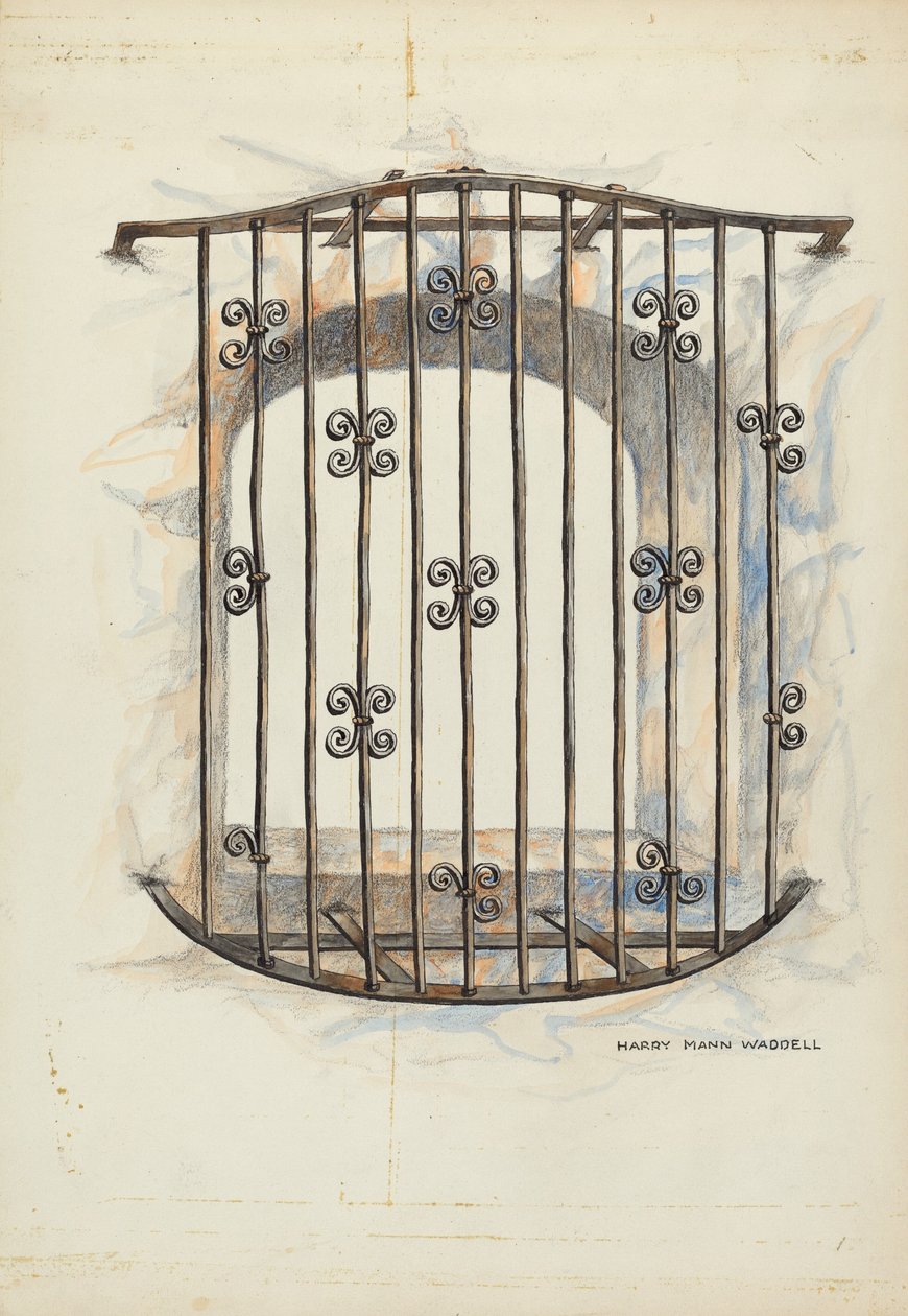 Pencerede Demir Izgara by Harry Mann Waddell