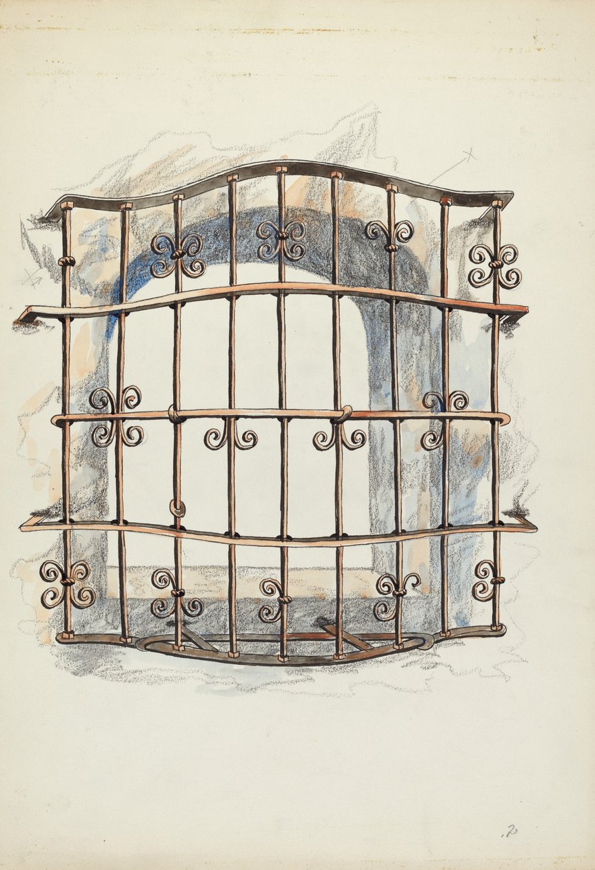 Pencerede Demir Izgara by Harry Mann Waddell
