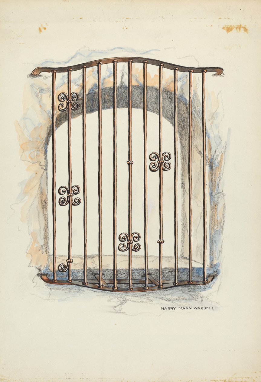 Pencerede Demir Izgara by Harry Mann Waddell