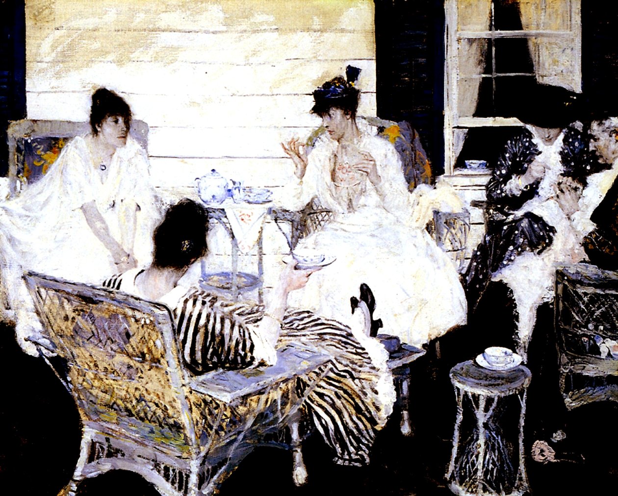 çay partisi by Harvey T. Dunn