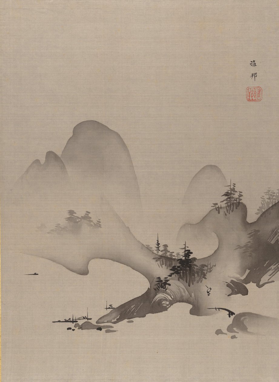 Göl ve Dağlar, ca. 1885-89. by Hashimoto Gaho