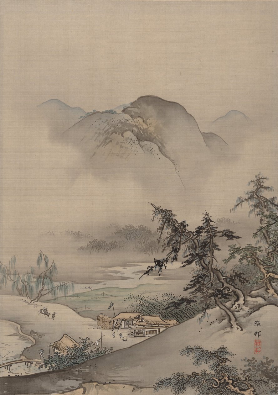 Manzara, yaklaşık. 1885-89. by Hashimoto Gaho