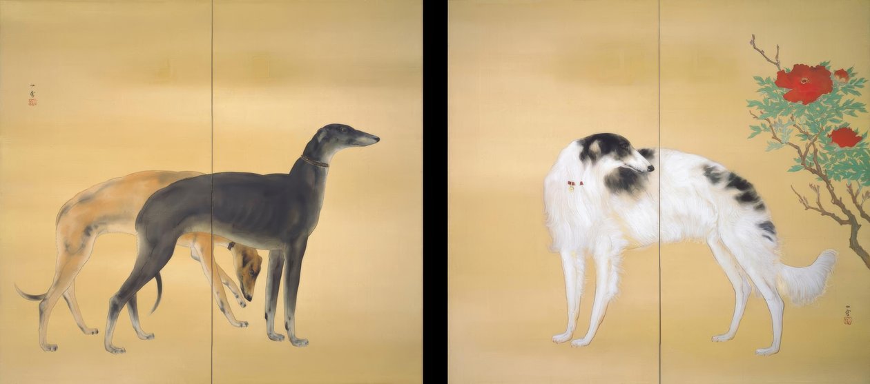 Hashimoto Kansetsu, Avrupa köpekleri by Hashimoto Kansetsu