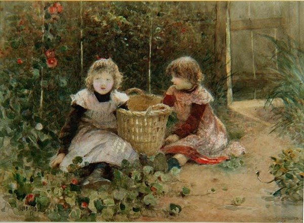 Duvarlı Bahçede by Hector Caffieri