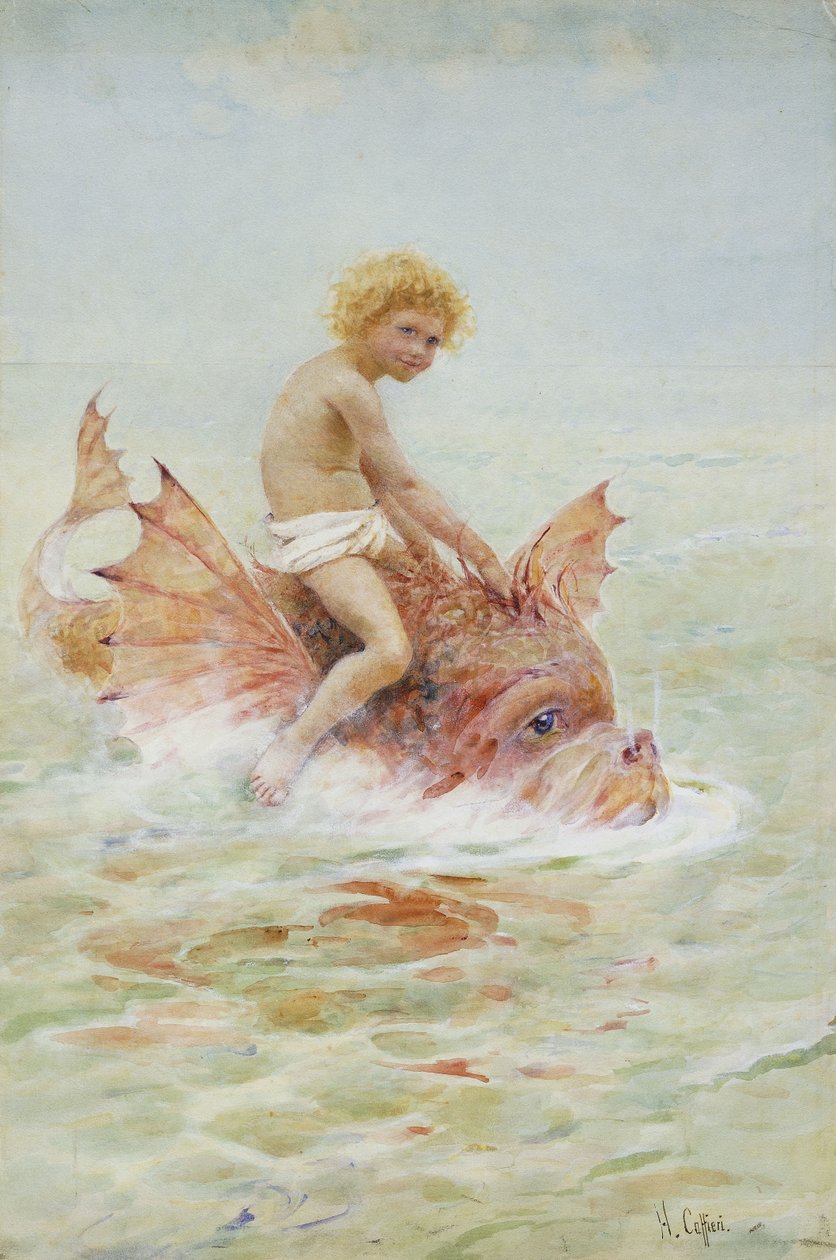 Deniz Canavarlarına Binmek, by Hector Caffieri