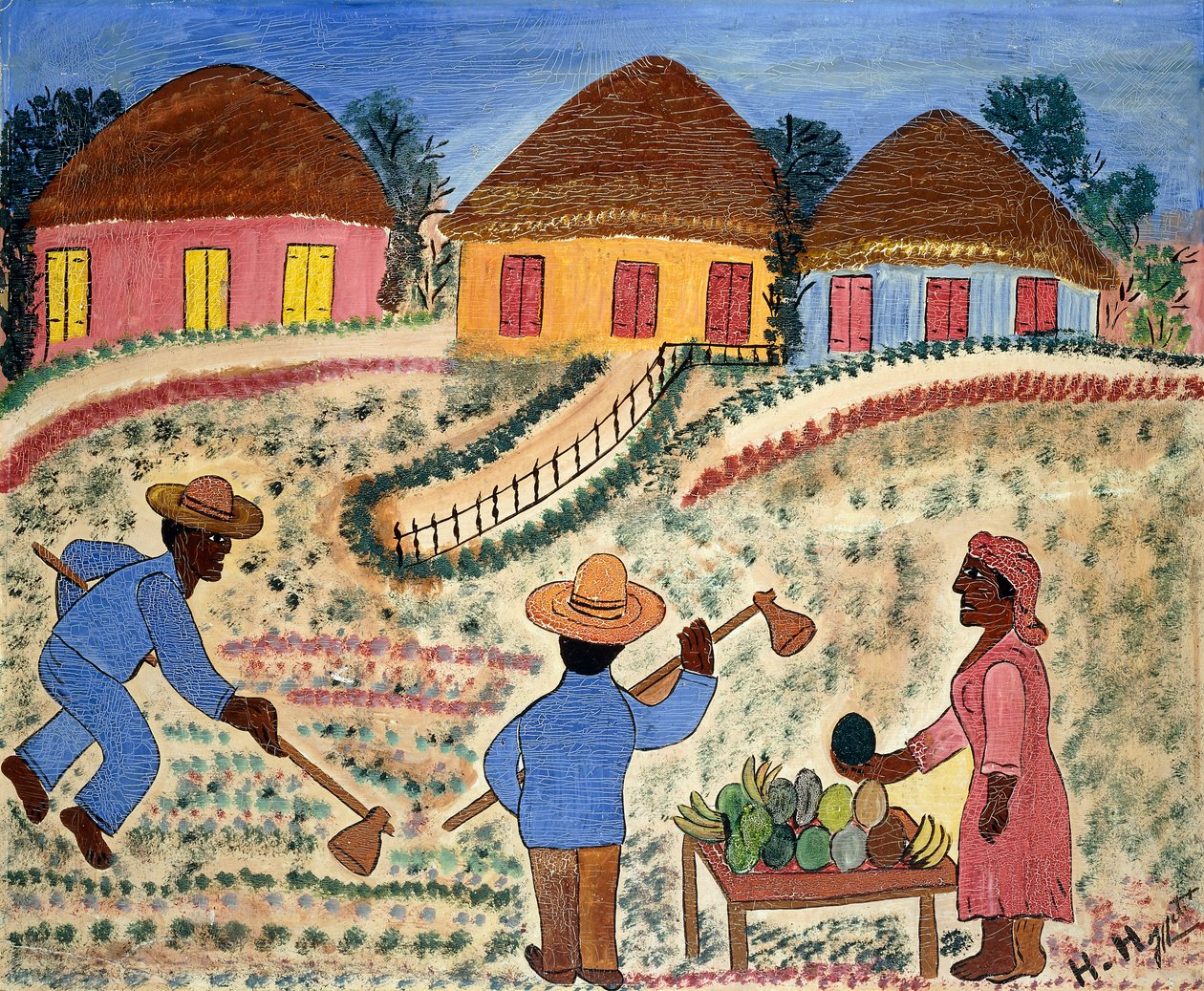 Çiftçiler by Hector Hyppolite