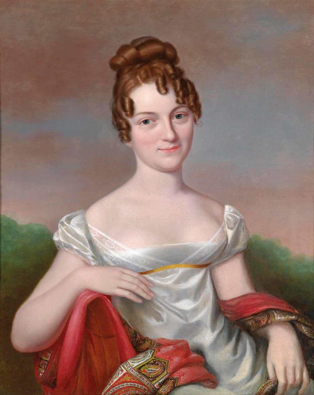 genç bir bayanın portresi by Heinrich Abel Seyffert