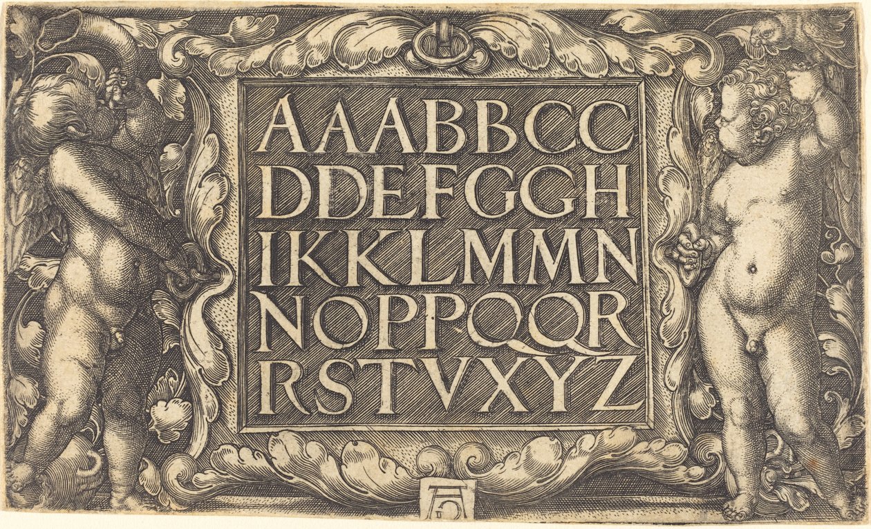 Alfabe by Heinrich Aldegrever