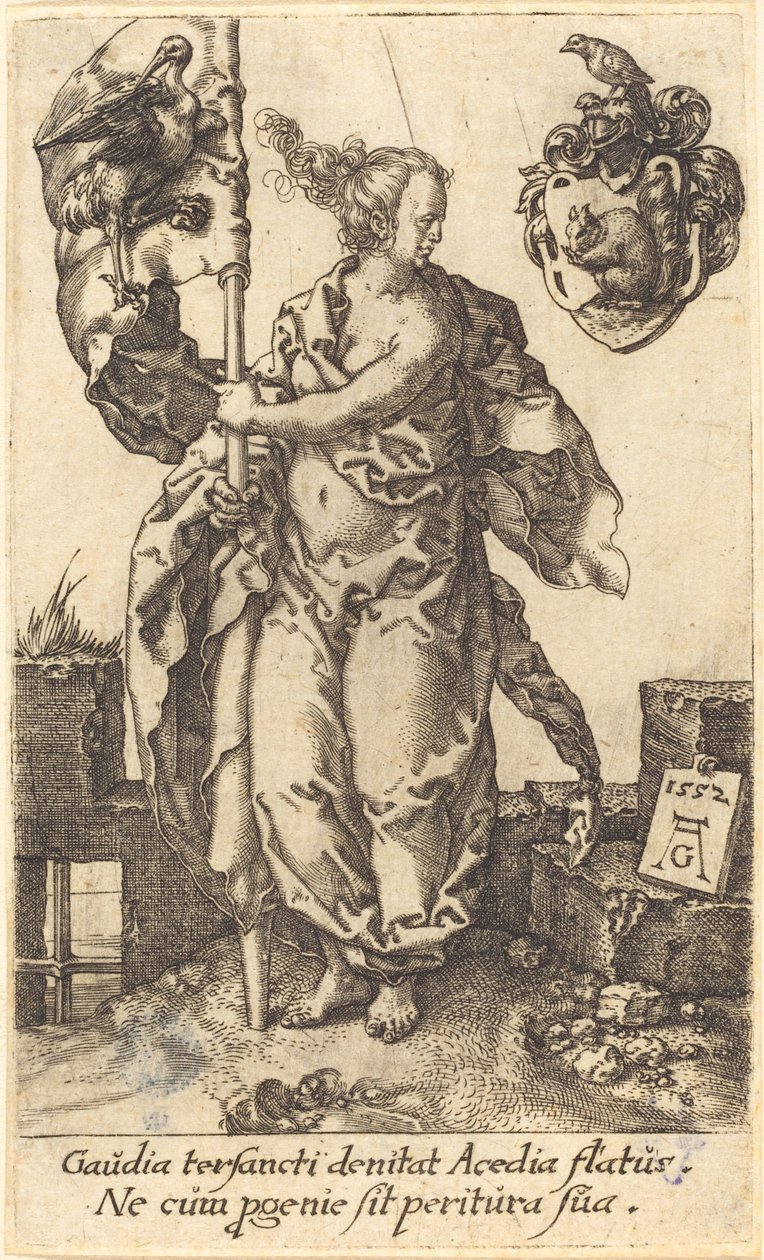 Çalışkanlık, 1552. by Heinrich Aldegrever
